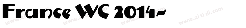 France WC 2014字体转换